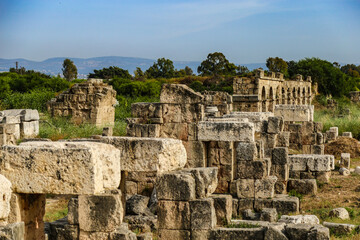 Historic ruins at Tyre, Lebanon