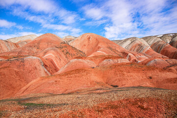 Naklejka premium Beautiful colored mountains of Azerbaijan.