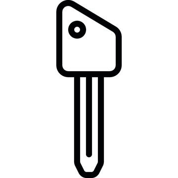 Cut Off Rectangle Key Icon