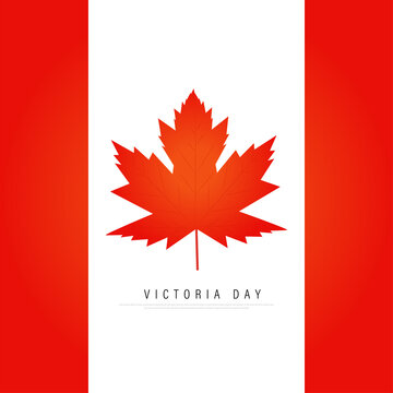 Happy Victoria day, vector illustration.