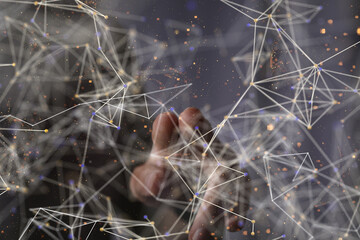 conference Digital Network and data concept 3d