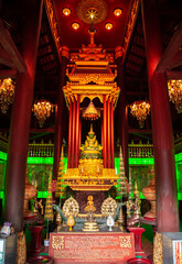 Fototapeta premium Wat Phra Kaew temple in Chiang Rai, Thailand