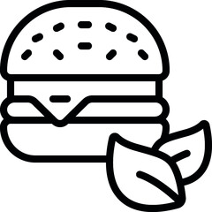 Vegan Burger Icon