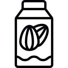 Almond Milk Icon