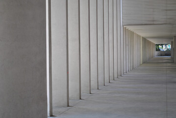 Corridor in the Monte Amiata and Monte Amiata 2 housing in Italy