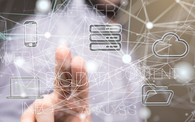 conference Digital Network and data concept 3d