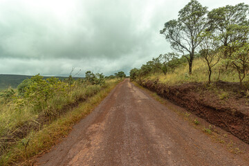 natural landscape in the Serra do Rola Moça in the city of Belo Horizonte, State of Minas Gerais, Brazil