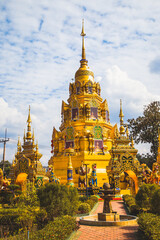 Naklejka premium Wat Phra Nang Din temple in Phayao, Thailand