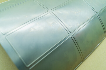 Die-cut die for magnetic cylinder printing press. Die-cutting of labels. Cut knife for paper...