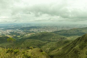 natural landscape in the Serra do Rola Moça in the city of Belo Horizonte, State of Minas Gerais, Brazil