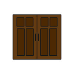 door vector for website symbol icon presentation