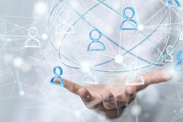 Business intelligence analyst dashboard on virtual