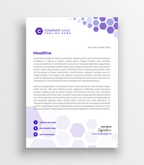 Executive abstract corporate letterhead