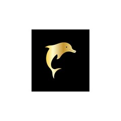 dolphin icon logo design vector