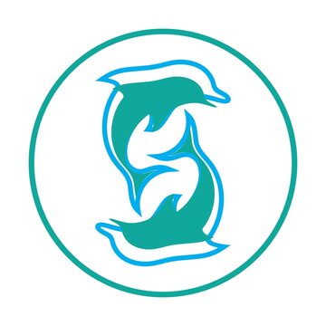 recommend clip art: dolphin icon logo design vector