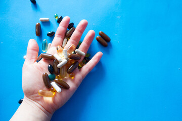 Hand full of pills