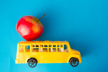 Yellow school bus toy