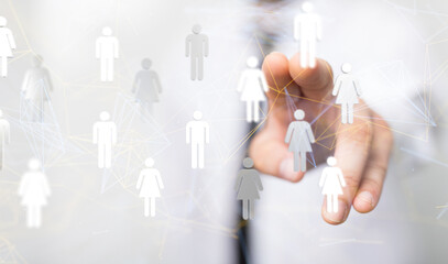 conference Digital Network and data concept 3d