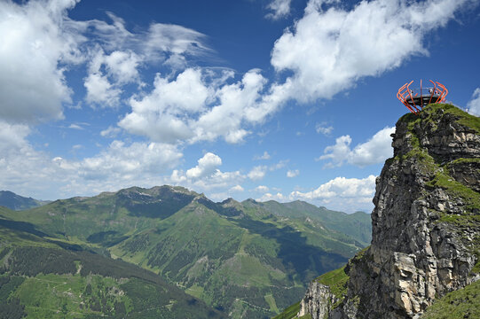viewpoint stubnerkogel mountains in Bad Gastein Austria