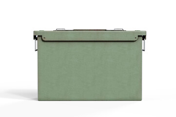 Scattered pistol rounds with the bullets still in their shells 3d render