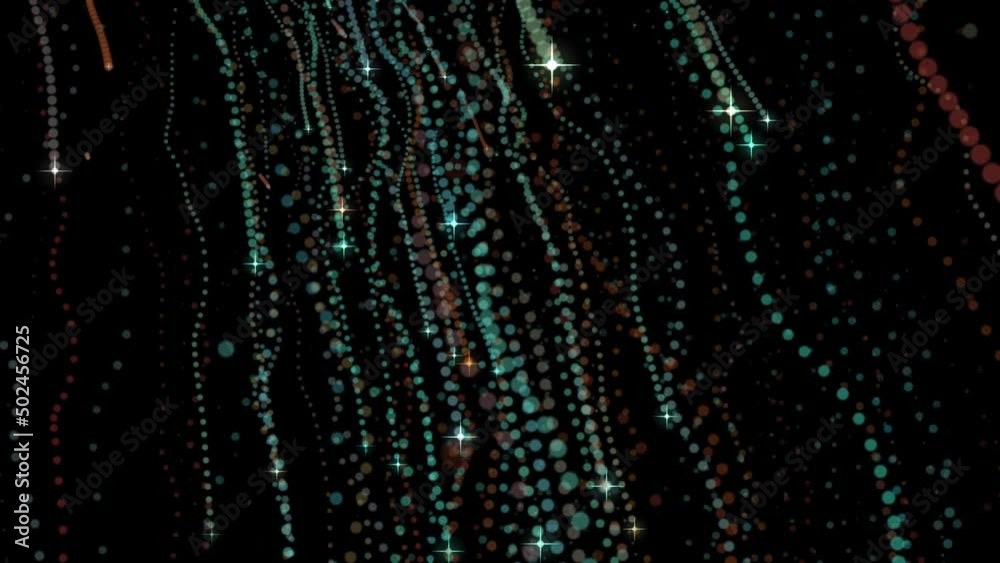 Poster an abstract hyperspace starfall at high speed leaving a trail in deep space. 4k. 3d rendering. satel