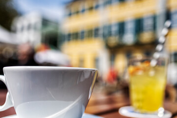 Kaffeepause in der City