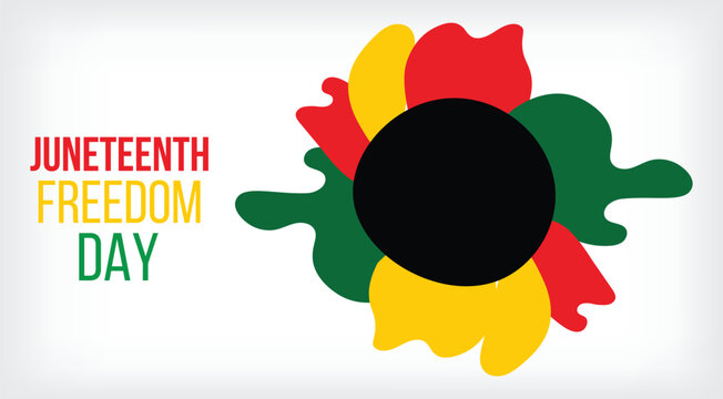 juneteenth freedom day june 19, emancipation day celebrated Poster, greeting card, banner and background juneteenth concept vector