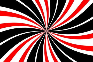 Fototapeta premium White, black, and red Sunburst Pattern Background. Vector illustration.