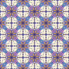 Ethnic seamless pattern. Ethnic background. Moroccan pattern