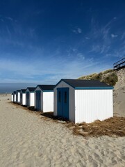 Naklejka premium white houses texel