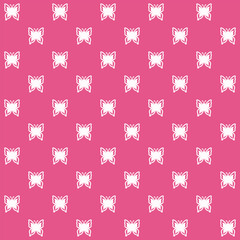 Netting abstract seamless pattern with butterfly. Cute grid Y2K background. Nostalgic 2000s vector print. Retro girly lattice backdrop 1990s style