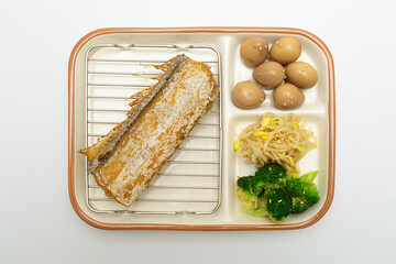 A deliciously balanced nutritious meal on the plate