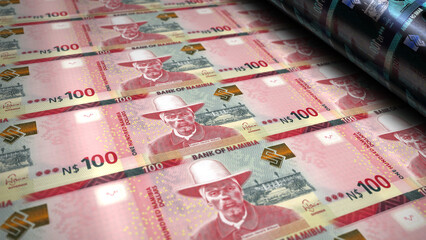 Namibia dollar money banknotes print 3d illustration