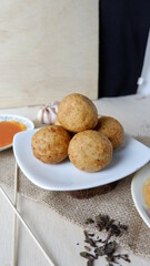 Pempek is a traditional food from Palembang, South Sumatra province. This food is made from sago and fish