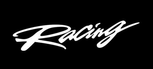 Racing Lettering Text SVG, Vector. Download it now - obrazy, fototapety, plakaty