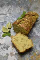 gâteau au citron menthe