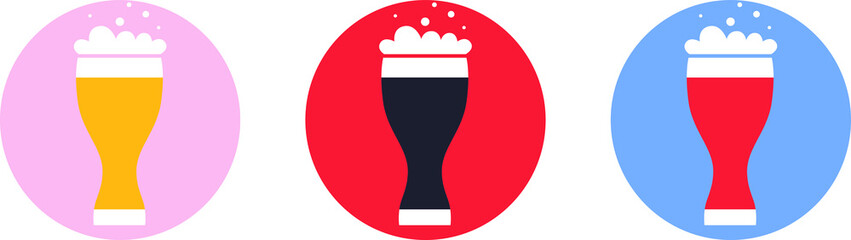 Beer mug icon vector. Drink illustration. Flat cartoon style. Can be use for restaurants menu, cover, packaging.