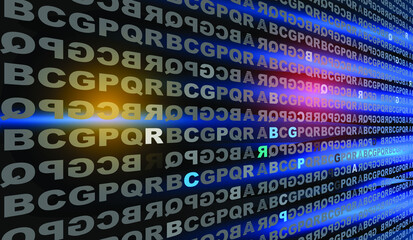 Big data abstract background vector illustration