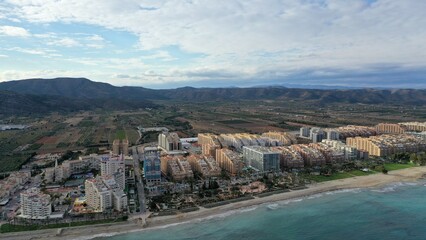 bord de mer à marina d'or, au nord de valencia en Espagne dans la commune d'Oropesa del mar	