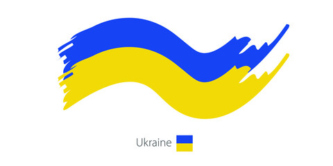 abstract ukrainian flag