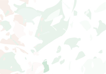 Terrazzo modern abstract template. Pink and green