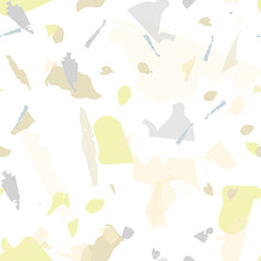 Terrazzo seamless pattern. Earthy  minimalistic