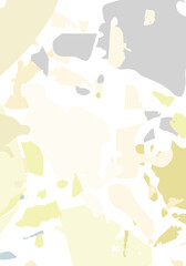 Terrazzo modern abstract template. Brown and