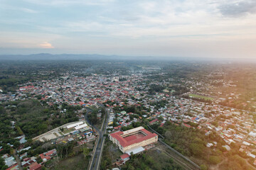 Panoramic view of Diriamba city