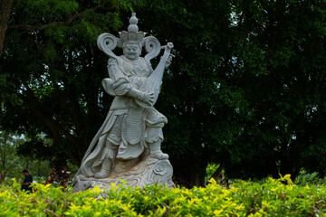 Statue in the buddhist temple Chen Tien or "templo budista" in portuguese, in the city of foz do igua&ccedil;u in brazil