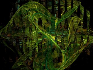 Obraz premium Imaginatory fractal abstract background Image