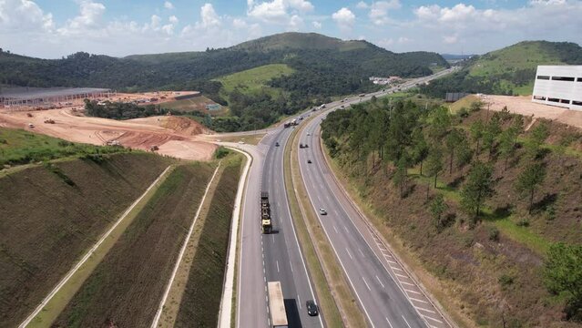 Aerial view of the Presidente Castello Branco Highway.