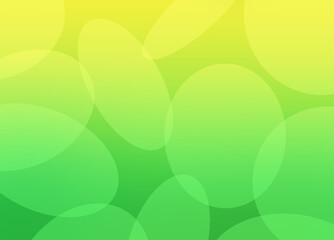 Horizontal light abstract background with yellow and green translucent circles 