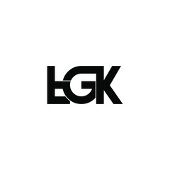 tgk letter original monogram logo design