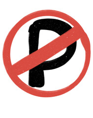 Obraz premium no parquear- no parking